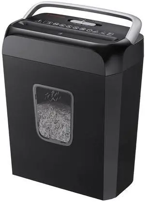 Paper Shredder for Home Office, 6-Sheet Cross-Cut, Shreds Paper, Credit Cards, Mail, Staples & Clips, 3.4-Gallon Clear Bin with Handle Paper Shredder for Home Office, 6-Sheet Cross-Cut, Shreds Paper, Credit Cards, Mail, Staples & Clips, 3.4-Gallon Clear Bin with Handle
