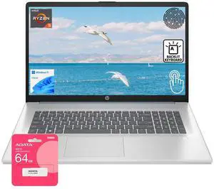 High-Performance 17.3" Touchscreen Laptop, AMD Ryzen 5 7430U, 16GB RAM, 1TB PCIe SSD, Backlit KB, Fingerprint, Webcam, HDMI, Wi-Fi 6, Windows 11 Home, Blue, Bundle with UC310 64GB USB Flash Drive High-Performance 17.3" Touchscreen Laptop, AMD Ryzen 5 7430U, 16GB RAM, 1TB PCIe SSD, Backlit KB, Fingerprint, Webcam, HDMI, Wi-Fi 6, Windows 11 Home, Blue, Bundle with UC310 64GB USB Flash Drive