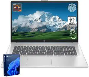 17.3" Business & Home Laptop, 17.3" LED Touchscreen, AMD Ryzen 5 7430U, 32GB RAM, 2TB PCIe SSD, Backlit Keyboard, Fingerprint Reader, Webcam, HDMI, Wi-Fi 6, Windows 11 Pro, Blue 17.3" Business & Home Laptop, 17.3" LED Touchscreen, AMD Ryzen 5 7430U, 32GB RAM, 2TB PCIe SSD, Backlit Keyboard, Fingerprint Reader, Webcam, HDMI, Wi-Fi 6, Windows 11 Pro, Blue