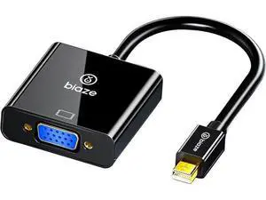 Mini DisplayPort to VGA Adapter 1080P HD Video Converter for MacBook, Surface, Laptop & Projector Mini DisplayPort to VGA Adapter 1080P HD Video Converter for MacBook, Surface, Laptop & Projector