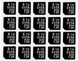 20PCS Capacity Sticker Label for Hard Drive Tray Caddy DXD9H 0DXD9H X7K8W 0X7K8W, Compatible for D-ELL PowerEdge 16th-14th Gen r740 r640 r440 r340 r750 r650 r550 r760 r660 r6625, 6TB, SATA, 6GB, 7.2K 20PCS Capacity Sticker Label for Hard Drive Tray Caddy DXD9H 0DXD9H X7K8W 0X7K8W, Compatible for D-ELL PowerEdge 16th-14th Gen r740 r640 r440 r340 r750 r650 r550 r760 r660 r6625, 6TB, SATA, 6GB, 7.2K