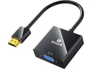 HDMI to VGA Adapter with 3.5mm Audio & USB Power \u2013 1080P Converter for Laptop, TV Box, PS4, Monitor & Projector HDMI to VGA Adapter with 3.5mm Audio & USB Power \u2013 1080P Converter for Laptop, TV Box, PS4, Monitor & Projector
