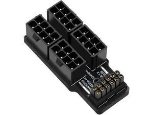 12VWR ATX3.0 PCI-E 5.0 Power Modular Adapter to Four ATX 8P Down Angled 90 Degree for 4080 5090TI 16Pin 12+4P Graphics Card 12VWR ATX3.0 PCI-E 5.0 Power Modular Adapter to Four ATX 8P Down Angled 90 Degree for 4080 5090TI 16Pin 12+4P Graphics Card