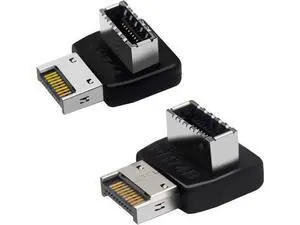 USB 3.2 Type-E 90 Degree Front Panel Socket, Vertical USB C Header Adapter Converter for Computer Motherboard (PH74A+PH74B) USB 3.2 Type-E 90 Degree Front Panel Socket, Vertical USB C Header Adapter Converter for Computer Motherboard (PH74A+PH74B)