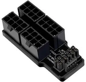 12VWR ATX3.0 PCI-E 5.0 Power Modular Adapter to Four ATX 8P Up Angled 90 Degree for 4080 5090TI 16Pin 12+4P Graphics Card 12VWR ATX3.0 PCI-E 5.0 Power Modular Adapter to Four ATX 8P Up Angled 90 Degree for 4080 5090TI 16Pin 12+4P Graphics Card