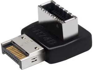 USB 3.2 Type-E 90 Degree Front Panel Socket, Vertical USB C Header Adapter Converter for Computer Motherboard (PH74B) USB 3.2 Type-E 90 Degree Front Panel Socket, Vertical USB C Header Adapter Converter for Computer Motherboard (PH74B)