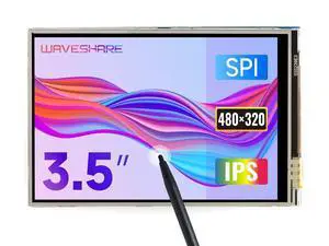 waveshare 3.5inch Touch Screen, Compatible with Raspberry Pi 5/4B/3B/Zero/Zero W/Zero 2W/Pico/Pico W/Pico WH, TFT LCD, 480x320 waveshare 3.5inch Touch Screen, Compatible with Raspberry Pi 5/4B/3B/Zero/Zero W/Zero 2W/Pico/Pico W/Pico WH, TFT LCD, 480x320