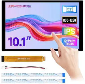 waveshare 10.1inch DSI Capacitive Touch Display, Comaptible with Raspberry Pi 5/4B/3B, 800×1280, IPS Panell, 10-Point Touch waveshare 10.1inch DSI Capacitive Touch Display, Comaptible with Raspberry Pi 5/4B/3B, 800×1280, IPS Panell, 10-Point Touch