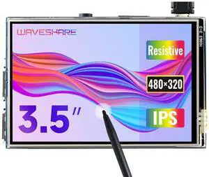 Waveshare 3.5inch Resistive Touch Display, Compatible with Raspberry Pi 5/4B/3B/Zero/Zero W/Zero 2W/Pico/Pico W/Pico WH, 480×320, IPS Screen, SPI Waveshare 3.5inch Resistive Touch Display, Compatible with Raspberry Pi 5/4B/3B/Zero/Zero W/Zero 2W/Pico/Pico W/Pico WH, 480×320, IPS Screen, SPI