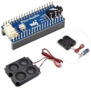 Waveshare Audio Expansion Module for Raspberry Pi Pico Wide Range Audio Sampling Rate Headphone and Speaker Signal Output at The Same Time Waveshare Audio Expansion Module for Raspberry Pi Pico Wide Range Audio Sampling Rate Headphone and Speaker Signal Output at The Same Time