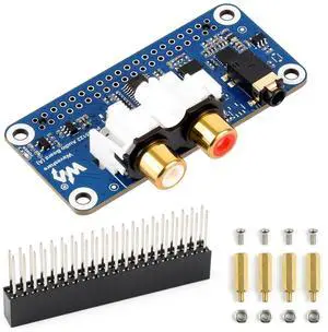 Waveshare PCM5122 Hi-Fi I2S DAC Audio Board for Raspberry Pi, Compatible with 40-Pin GPIO Header, Stereo Encoding/Decoding, Supports Audio Playback Waveshare PCM5122 Hi-Fi I2S DAC Audio Board for Raspberry Pi, Compatible with 40-Pin GPIO Header, Stereo Encoding/Decoding, Supports Audio Playback