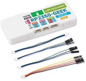 Waveshare RP2350-GEEK Development Board, Based On RP2350 Microcontroller, with 1.14inch 65K Color LCD, USB Debugging Downloader, with White Plastic Case Waveshare RP2350-GEEK Development Board, Based On RP2350 Microcontroller, with 1.14inch 65K Color LCD, USB Debugging Downloader, with White Plastic Case