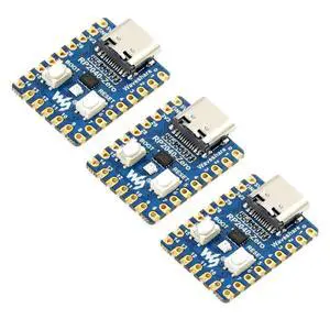 Waveshare RP2040-Zero High-Performance Pico-Like MCU Board Based On Raspberry Pi Microcontroller RP2040 Castellated Module Allows Soldering Direct to Carrier Boards-3pcs Waveshare RP2040-Zero High-Performance Pico-Like MCU Board Based On Raspberry Pi Microcontroller RP2040 Castellated Module Allows Soldering Direct to Carrier Boards-3pcs