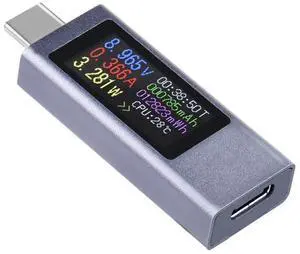 Waveshare 0.96inch USB-C Power Meter, Onboard Type-C Ports, Supports Power-Off Data Storage and Real-time Status Monitoring, Portable & Lightweight Waveshare 0.96inch USB-C Power Meter, Onboard Type-C Ports, Supports Power-Off Data Storage and Real-time Status Monitoring, Portable & Lightweight