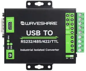 waveshare FT232RNL USB to RS232/485/422/TTL Interface Converter, Industrial Isolation waveshare FT232RNL USB to RS232/485/422/TTL Interface Converter, Industrial Isolation