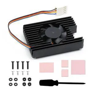 Waveshare Dedicated FAN-3007-B Cooling Fan for Raspberry Pi Compute Module 4 CM4 Speed Adjustable with Thermal Tapes-12V Waveshare Dedicated FAN-3007-B Cooling Fan for Raspberry Pi Compute Module 4 CM4 Speed Adjustable with Thermal Tapes-12V