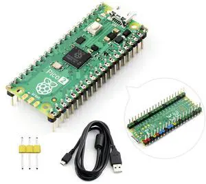 Waveshare Raspberry-Pi-Pico-2W-CC, Compatible with Raspberry Pi Pico 2 Microcontroller Board, Based On Official RP2350 Chip, Dual-Core & Dual-Architecture Design Waveshare Raspberry-Pi-Pico-2W-CC, Compatible with Raspberry Pi Pico 2 Microcontroller Board, Based On Official RP2350 Chip, Dual-Core & Dual-Architecture Design