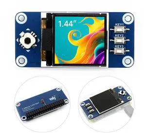 Waveshare 1.44inch LCD Display HAT, Compatible with for Raspberry Pi Zero/Zero W/Zero WH/4B/3B, 128x128 Pixels, SPI Interface Waveshare 1.44inch LCD Display HAT, Compatible with for Raspberry Pi Zero/Zero W/Zero WH/4B/3B, 128x128 Pixels, SPI Interface