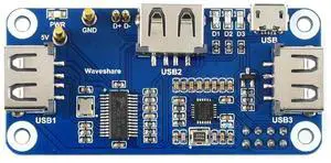Waveshare PoE Ethernet/USB HUB HAT, Compatible with Raspberry Pi Zero/Zero W/4B/3B/3B+, 3X USB 2.0 Ports, 802.3af-Compliant Waveshare PoE Ethernet/USB HUB HAT, Compatible with Raspberry Pi Zero/Zero W/4B/3B/3B+, 3X USB 2.0 Ports, 802.3af-Compliant