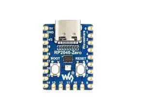 Waveshare RP2040-Zero A Low-Cost High-Performance Pico-Like MCU Board Based On Raspberry Pi Microcontroller RP2040 Castellated Module Suitable for SMD Applications Waveshare RP2040-Zero A Low-Cost High-Performance Pico-Like MCU Board Based On Raspberry Pi Microcontroller RP2040 Castellated Module Suitable for SMD Applications
