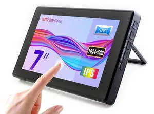 waveshare 7inch Capacitive Touch Screen LCD (H) with Case, Compatible with Raspberry Pi 5/4B/3B/Zero/Zero W/Zero 2W/Pico/Pico W/Pico WH, 1024×600, HDMI, IPS waveshare 7inch Capacitive Touch Screen LCD (H) with Case, Compatible with Raspberry Pi 5/4B/3B/Zero/Zero W/Zero 2W/Pico/Pico W/Pico WH, 1024×600, HDMI, IPS