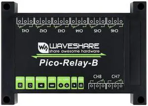 Waveshare Industrial 8-Channel Relay Module for Raspberry Pi Pico Power Supply Isolation Photocoupler Isolation Waveshare Industrial 8-Channel Relay Module for Raspberry Pi Pico Power Supply Isolation Photocoupler Isolation
