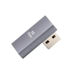 10Gbps USB3.0 Male to Female Extension Power Data Video Adapter Low Profile 90 Degree Right Angled Type 10Gbps USB3.0 Male to Female Extension Power Data Video Adapter Low Profile 90 Degree Right Angled Type