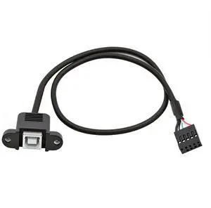 USB 2.0 Front Panel Header 9/10Pin Male to USB 2.0 Type-B Female Mainboard Header Port Extension Cable Adapter 1.4FT/0.5M USB 2.0 Front Panel Header 9/10Pin Male to USB 2.0 Type-B Female Mainboard Header Port Extension Cable Adapter 1.4FT/0.5M