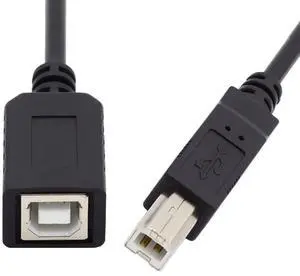 USB 2.0 B Type Male to Female Extension Cable 20cm for Printer Scanner Disk USB 2.0 B Type Male to Female Extension Cable 20cm for Printer Scanner Disk