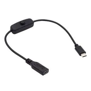 USB-C Cable with On Off Power Switch Button USB Type C Male to Female for Laptop Keyboard Raspberry Pi 4B USB-C Cable with On Off Power Switch Button USB Type C Male to Female for Laptop Keyboard Raspberry Pi 4B