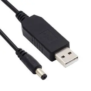 Cable 100cm USB 2.0 Type-A DC5V to DC12V 5.5x2.1mm 5.5x2.5mm Voltage Riser Boost Power Plug Barrel Connector Cable 100cm USB 2.0 Type-A DC5V to DC12V 5.5x2.1mm 5.5x2.5mm Voltage Riser Boost Power Plug Barrel Connector
