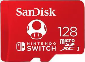 128GB MicroSD Nintendo Switch Memory Card for Switch & Lite SDSQXAO-128G Super Mario Design Bundle With (1) GoRAM Card Reader 128GB MicroSD Nintendo Switch Memory Card for Switch & Lite SDSQXAO-128G Super Mario Design Bundle With (1) GoRAM Card Reader