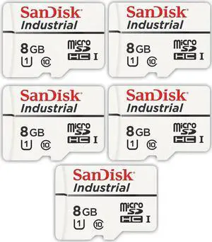 8GB Industrial Grade MLC Class 10 Micro SD Memory Card SDSDQAF3-008G-I Bulk (8GB, 5 Pack) Bundle with (5) GoRAM Plastic Cases 8GB Industrial Grade MLC Class 10 Micro SD Memory Card SDSDQAF3-008G-I Bulk (8GB, 5 Pack) Bundle with (5) GoRAM Plastic Cases