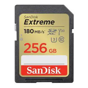 256GB Extreme SDXC UHS-I Memory Card - C10, U3, V30, 4K, UHD, SD Card - SDSDXVV-256G-GNCIN 256GB Extreme SDXC UHS-I Memory Card - C10, U3, V30, 4K, UHD, SD Card - SDSDXVV-256G-GNCIN