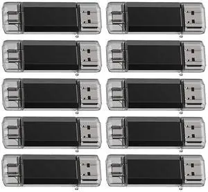 16GB (10 Pack) Dual Drive Go-Stick USB 3.0 + USB-C Type-C Flash Drive for Android Smartphones, Computers, MacBook, Tablets, PC (16GB) 16GB (10 Pack) Dual Drive Go-Stick USB 3.0 + USB-C Type-C Flash Drive for Android Smartphones, Computers, MacBook, Tablets, PC (16GB)