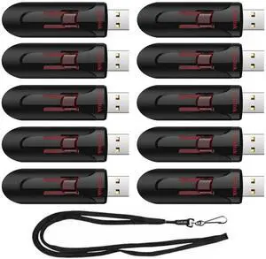 16GB (10 Pack) Cruzer Glide USB 3.0 Flash Drive SDCZ600-016G-B35 Bundle with (5) GoRAM Black Lanyards (16GB, 10 Pack) 16GB (10 Pack) Cruzer Glide USB 3.0 Flash Drive SDCZ600-016G-B35 Bundle with (5) GoRAM Black Lanyards (16GB, 10 Pack)