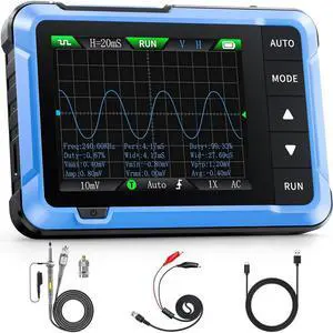 FNIRSI DSO-510 2-in-1 10MHz Handheld Oscilloscope DDS Signal Generator | 48MS/s Sampling Rate Automotive Oscilloscope with 2.8'' TFT, One-Click Auto, Auto/Normal/Single Trigger for DIY Electronics FNIRSI DSO-510 2-in-1 10MHz Handheld Oscilloscope DDS Signal Generator | 48MS/s Sampling Rate Automotive Oscilloscope with 2.8'' TFT, One-Click Auto, Auto/Normal/Single Trigger for DIY Electronics