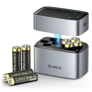 Rechargeable AA Lithium Batteries with Charger(8 Pack, 1.5V), Recharge up to 1500+ Cycles, 2.5H Fast Charger, Li-Ion Batteries Suitable for Remote Control, Electronic Toys -LEV8 Rechargeable AA Lithium Batteries with Charger(8 Pack, 1.5V), Recharge up to 1500+ Cycles, 2.5H Fast Charger, Li-Ion Batteries Suitable for Remote Control, Electronic Toys -LEV8