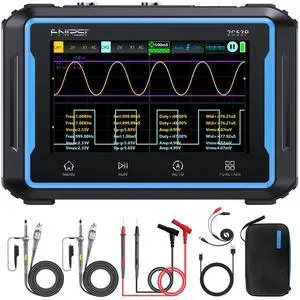 FNIRSI 2C53P 3-in-1 50MHz Oscilloscope Multimeter DDS Signal Generator | 2 Channel Oscilloscope, 250MS/s Sampling, 19999 Counts Automotive Multimeter with 4.3'' Touchscreen, X-Y Mode, FFT Analysis FNIRSI 2C53P 3-in-1 50MHz Oscilloscope Multimeter DDS Signal Generator | 2 Channel Oscilloscope, 250MS/s Sampling, 19999 Counts Automotive Multimeter with 4.3'' Touchscreen, X-Y Mode, FFT Analysis
