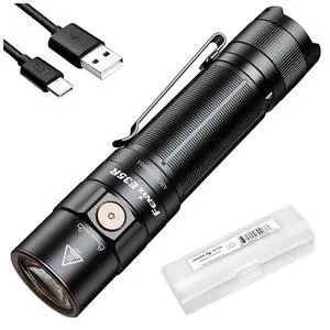 E35R EDC Flashlight, 3100 Lumens USB-C Rechargeable High Lumen Performance Flashlight with LumenTac Organizer (Black) E35R EDC Flashlight, 3100 Lumens USB-C Rechargeable High Lumen Performance Flashlight with LumenTac Organizer (Black)