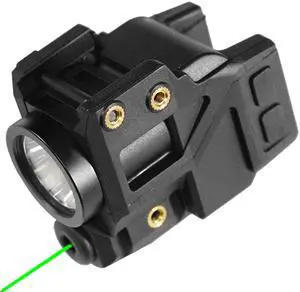 Rechargeable Green Laser Light Combo for Subcompact Pistols & Handguns with Rails, Compatible with Springfield XD XD-S XDM S&W M&P Beretta PX-4 Taurus Millennium Walther PPQ PPS PPX Rechargeable Green Laser Light Combo for Subcompact Pistols & Handguns with Rails, Compatible with Springfield XD XD-S XDM S&W M&P Beretta PX-4 Taurus Millennium Walther PPQ PPS PPX