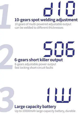 WS ONE Portable 2 in1 Spot Welder Burn-in Detection Kit Motherboard Short Circuit Detection and Battery Welding Tool WS ONE Portable 2 in1 Spot Welder Burn-in Detection Kit Motherboard Short Circuit Detection and Battery Welding Tool