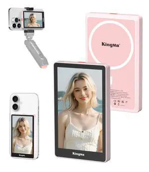4K 30FPS Magnetic Phone Vlog Selfie Monitor Screen, Sync Back Camera iPhone Monitor Screen for Vlog Live Stream & TikTok 4K 30FPS Magnetic Phone Vlog Selfie Monitor Screen, Sync Back Camera iPhone Monitor Screen for Vlog Live Stream & TikTok