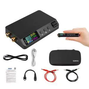 DP100 Pocket Digital DC Power Supply, 0.01V/1mA High Precision 30V 5A Programmable Bench Supply, PD/QC Fast Charge, PC Software, Overload Protection(DP100-C2C) DP100 Pocket Digital DC Power Supply, 0.01V/1mA High Precision 30V 5A Programmable Bench Supply, PD/QC Fast Charge, PC Software, Overload Protection(DP100-C2C)
