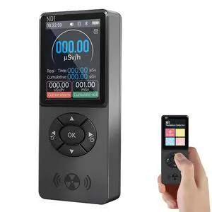 Geiger Counter Nuclear Radiation Detector, ND1 Portable Handheld Beta,Gamma X-ray, LCD Display,Rechargeable Radiation Monitor Meter,Temperature and Humidity Monitor Meterfor Home Geiger Counter Nuclear Radiation Detector, ND1 Portable Handheld Beta,Gamma X-ray, LCD Display,Rechargeable Radiation Monitor Meter,Temperature and Humidity Monitor Meterfor Home