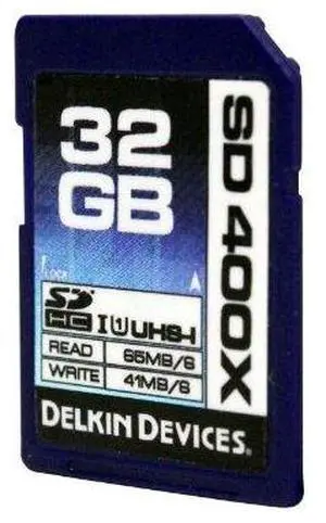 Delkin 32GB 400X SDHC UHS-I Memory Card (DDSD400-32GB) Delkin 32GB 400X SDHC UHS-I Memory Card (DDSD400-32GB)