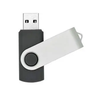 1GB Standard USB 2.0 Flash Memory Stick (Metal Swivel Design in Black - 1 Pack) 1GB Standard USB 2.0 Flash Memory Stick (Metal Swivel Design in Black - 1 Pack)