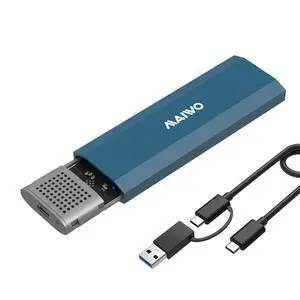 M.2 SSD Enclosure for PCIe NVMe and NGFF SATA Solid State Drive, USB C 3.1 10Gbps with UASP Trim, 8TB Capacity, Tool Free M.2 to USB Adapter Case Reader M.2 SSD Enclosure for PCIe NVMe and NGFF SATA Solid State Drive, USB C 3.1 10Gbps with UASP Trim, 8TB Capacity, Tool Free M.2 to USB Adapter Case Reader