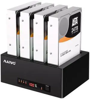 External Hard Drive Docking Station Cloner for 2.5 3.5 Inch SATA HDD SSD, SATA III Chipset with UASP, 96TB Capacity, HDD Duplicator Reader External Hard Drive Docking Station Cloner for 2.5 3.5 Inch SATA HDD SSD, SATA III Chipset with UASP, 96TB Capacity, HDD Duplicator Reader