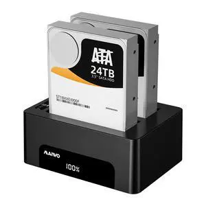 Dual Bay Hard Drive Docking Station with Offline Clone for 2.5 3.5 Inch SATA HDD SSD, USB 3.0 5Gbps Speed with UASP, 48TB Capacity, External Hard Drive Duplicator Cloner Dual Bay Hard Drive Docking Station with Offline Clone for 2.5 3.5 Inch SATA HDD SSD, USB 3.0 5Gbps Speed with UASP, 48TB Capacity, External Hard Drive Duplicator Cloner